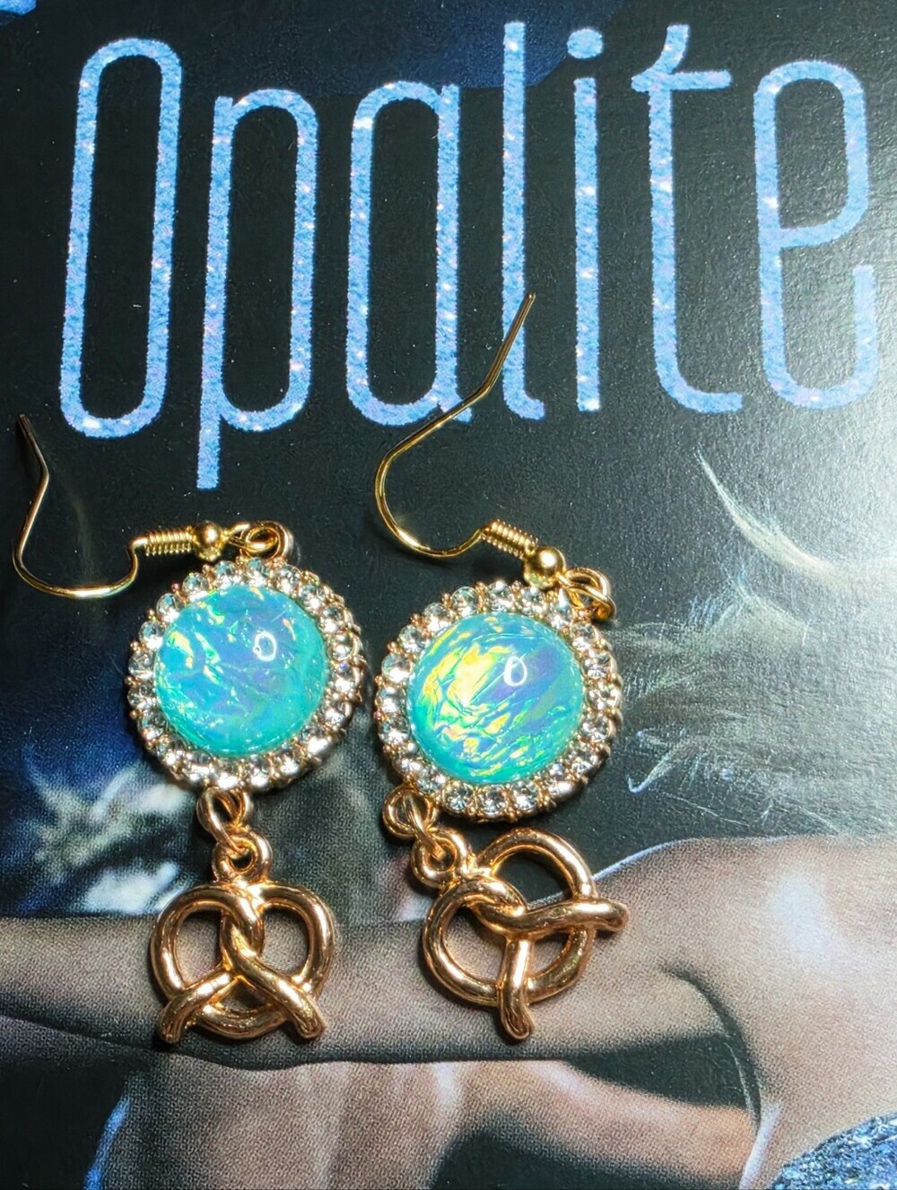 Opalite Pretzel Earrings